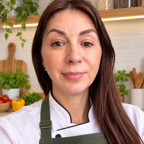 Chef Camila Herrera en su cocina
